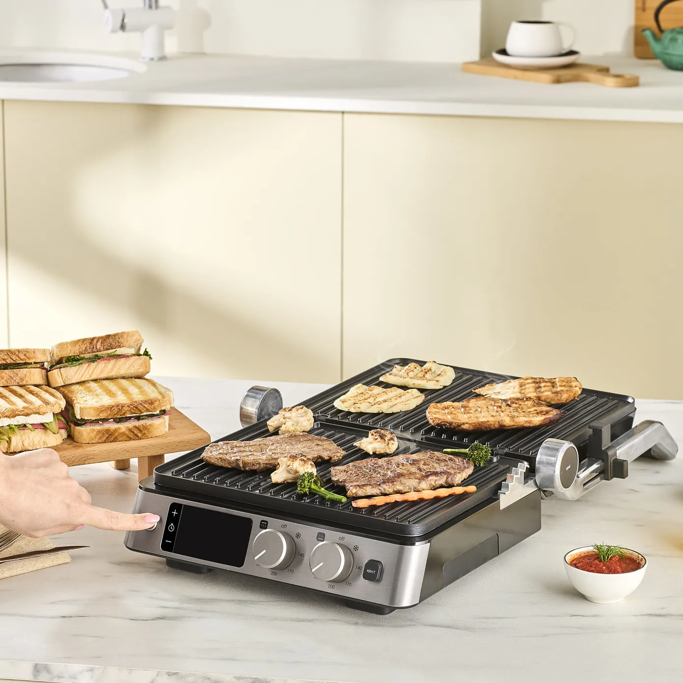Karaca Compact Stalen Grill Inox 2008 Grill en Toaster - Image 3