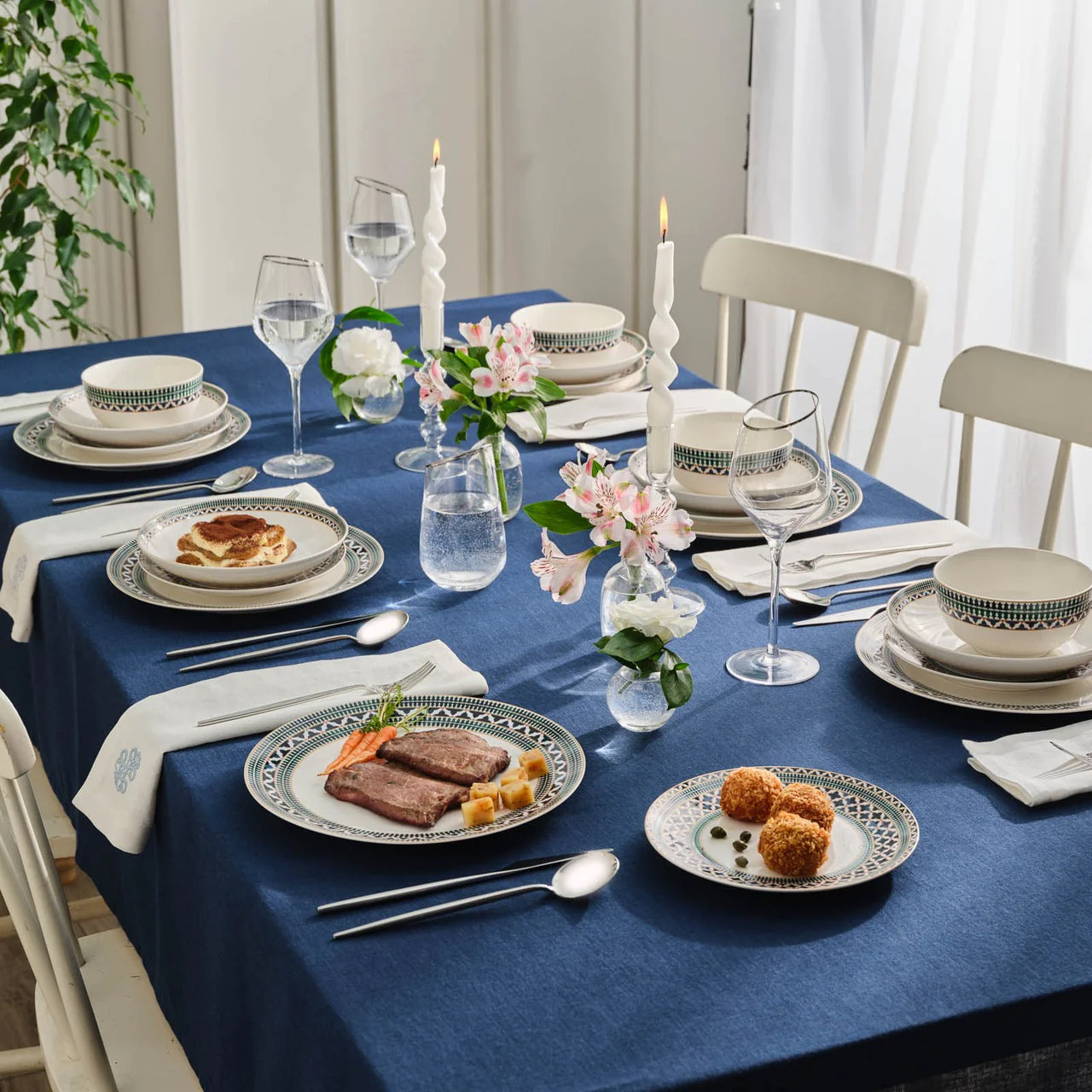 Karaca Cordoba 24-delige Serviesset voor 6 Personen, New Bone, Wit - Image 2