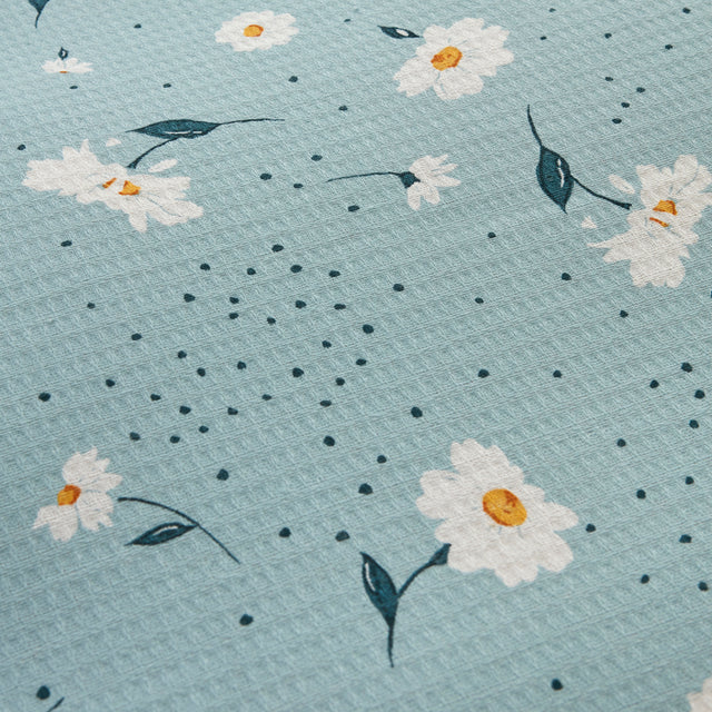 Karaca Daisy 100% Katoenen Eenpersoons Pique Set, Mint - Image 8