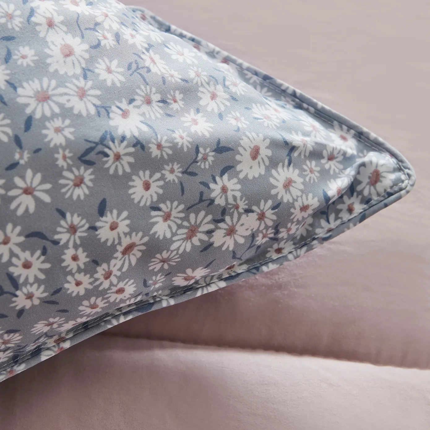 Karaca Dexie eenpersoons dekbedovertrekset, Roze, 135x200, 50x70 cm - Image 3
