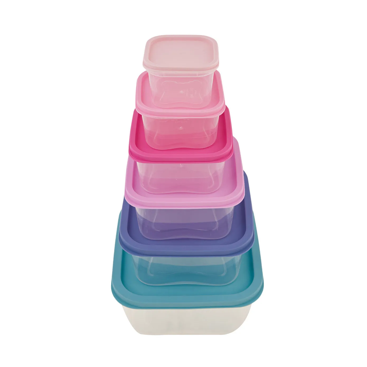 Karaca Dora Lila Bewaarcontainers, 6-delig - Image 5