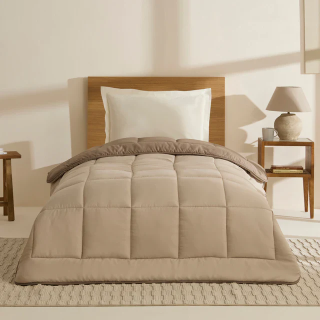 Karaca Double Face Dekbed Beige-Mokka 135x200