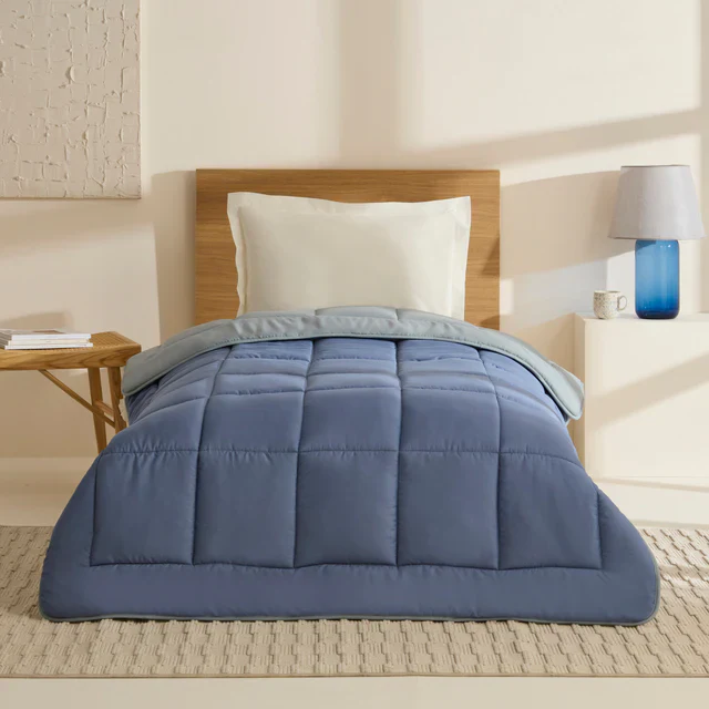 Karaca Double Face Dekbed Blauw-Munt 135x200