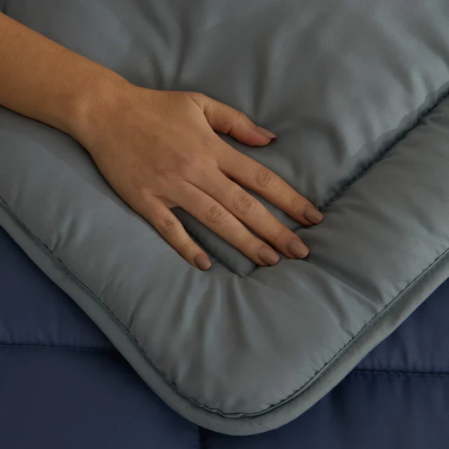 Karaca Double Face Dekbed Blauw-Munt 135x200 - Image 3