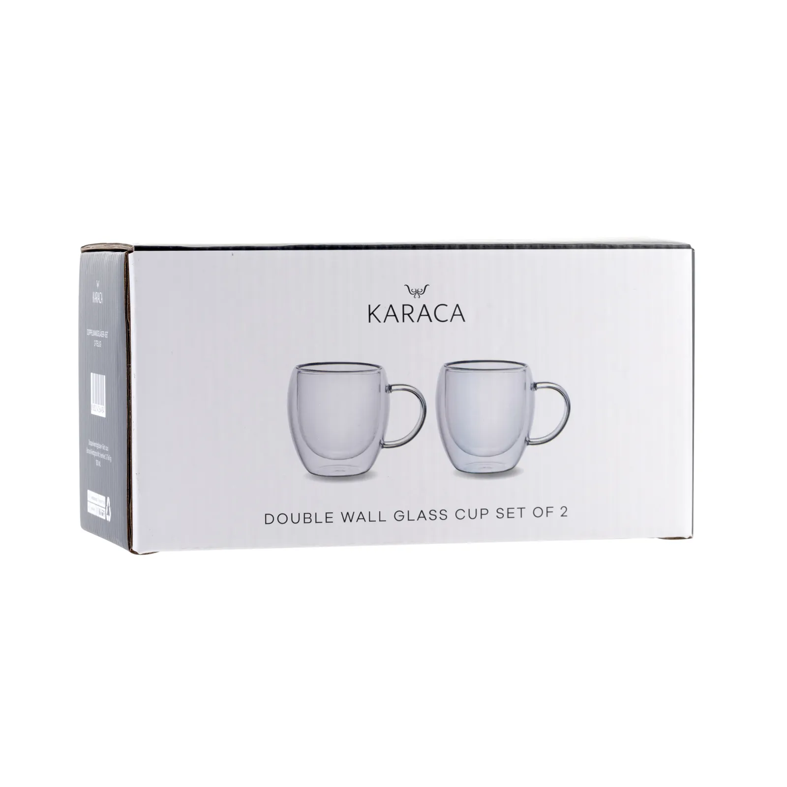 Karaca Dubbele Wand Borosilicaat Glas Kop Set voor 2 Personen 150 ml met Handvat - Image 9