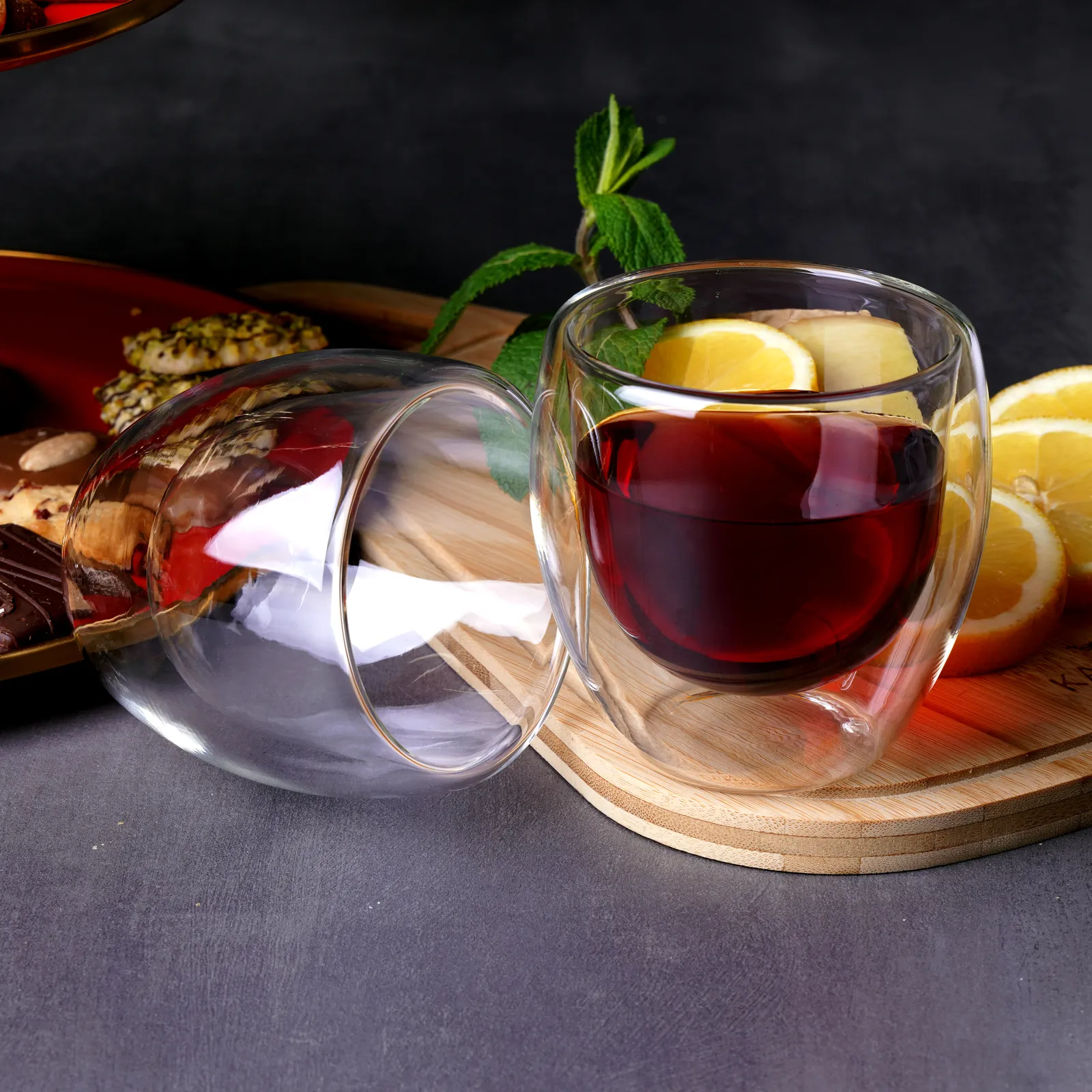 Karaca dubbelwandige borosilicaat glazen cappucinokopjes, 2-delig, 150 ml - Image 5