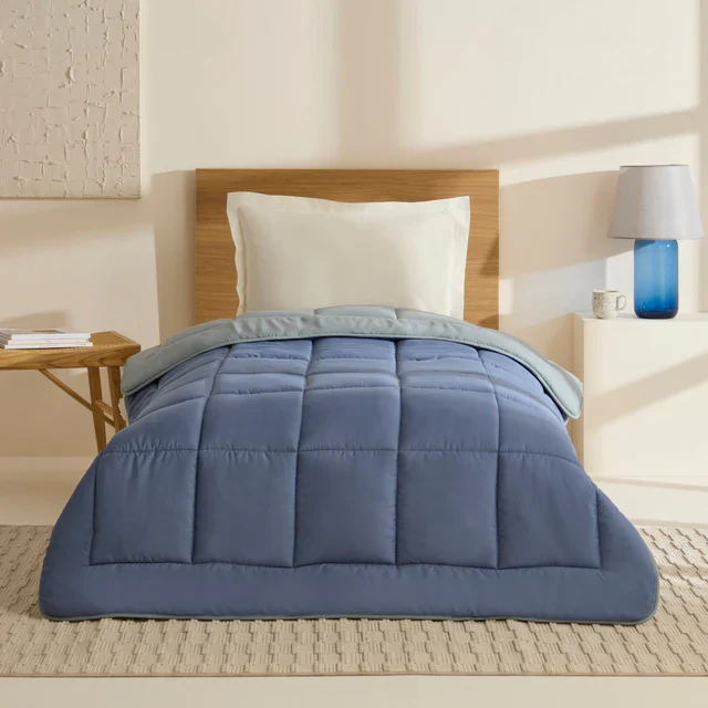 Karaca Dubbelzijdig Dekbed Blauw-Mint 155x220