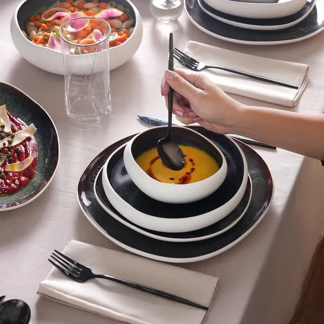 Karaca Earth Collection Galactic 55-delig tafelservice voor 12 personen – Wit - Image 4