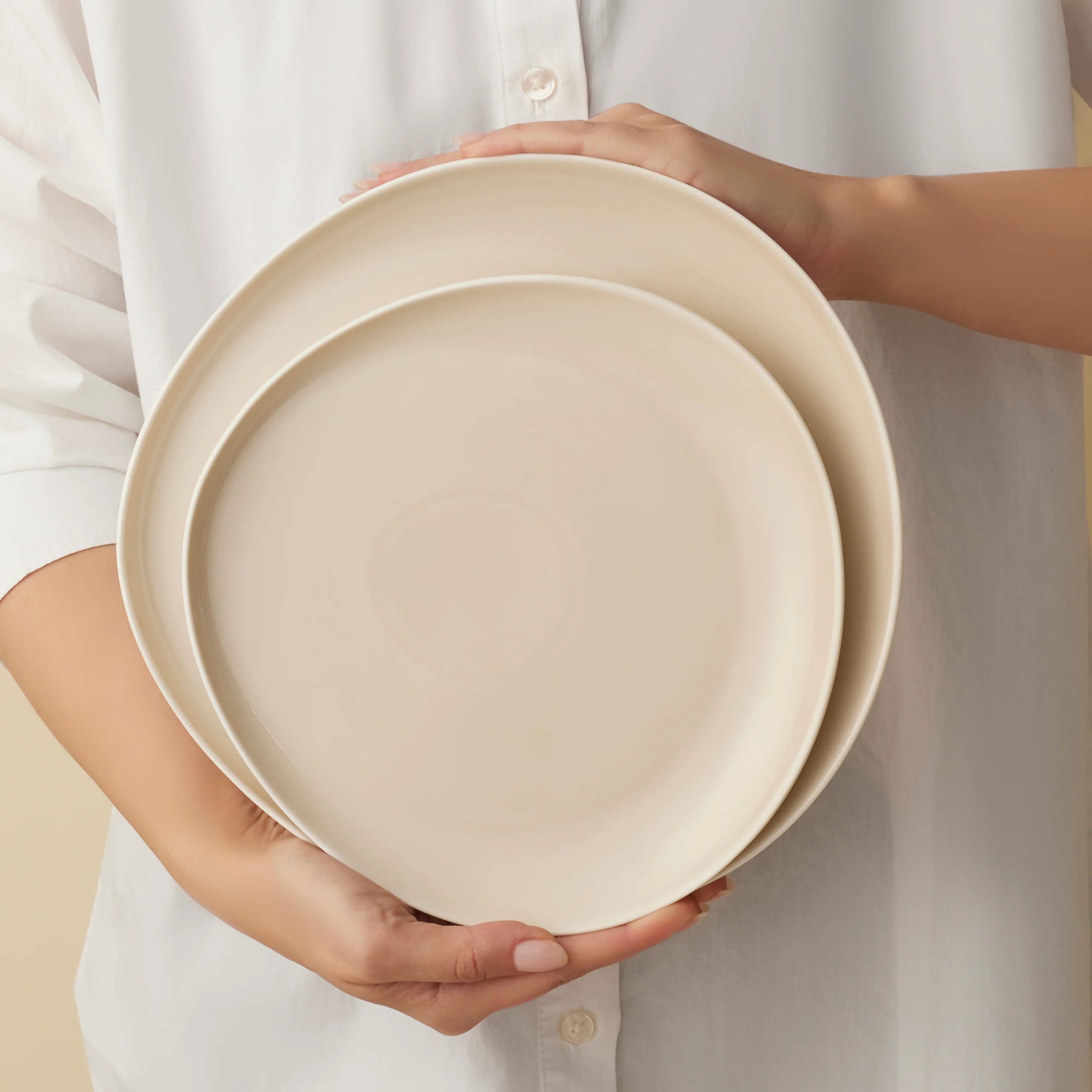 Karaca Earth Collection Rise 55-delige 12-persoons Serviesset, Cream - Image 7