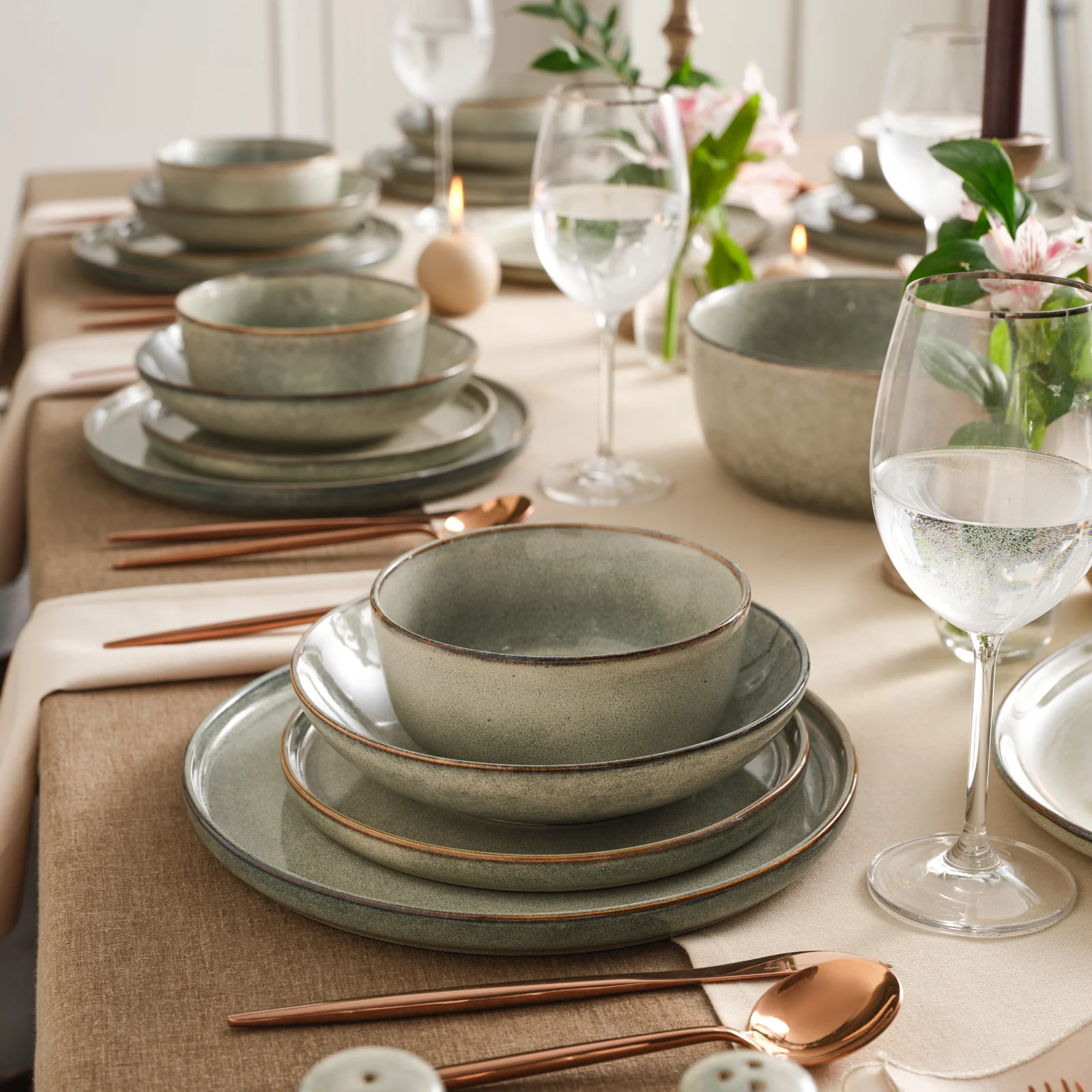 Karaca Earth Collection Skal 55-delige Eetserviesset voor 12 Personen - Image 4