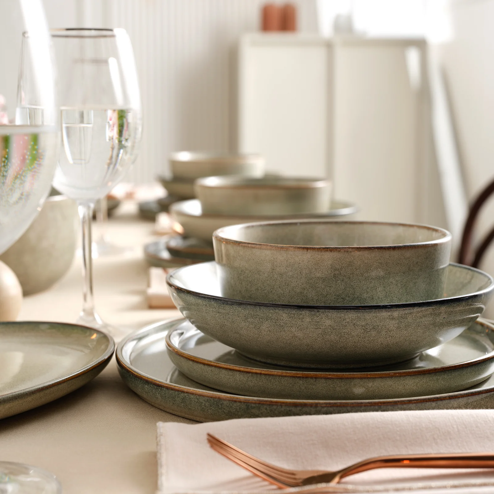 Karaca Earth Collection Skal 55-delige Eetserviesset voor 12 Personen - Image 6
