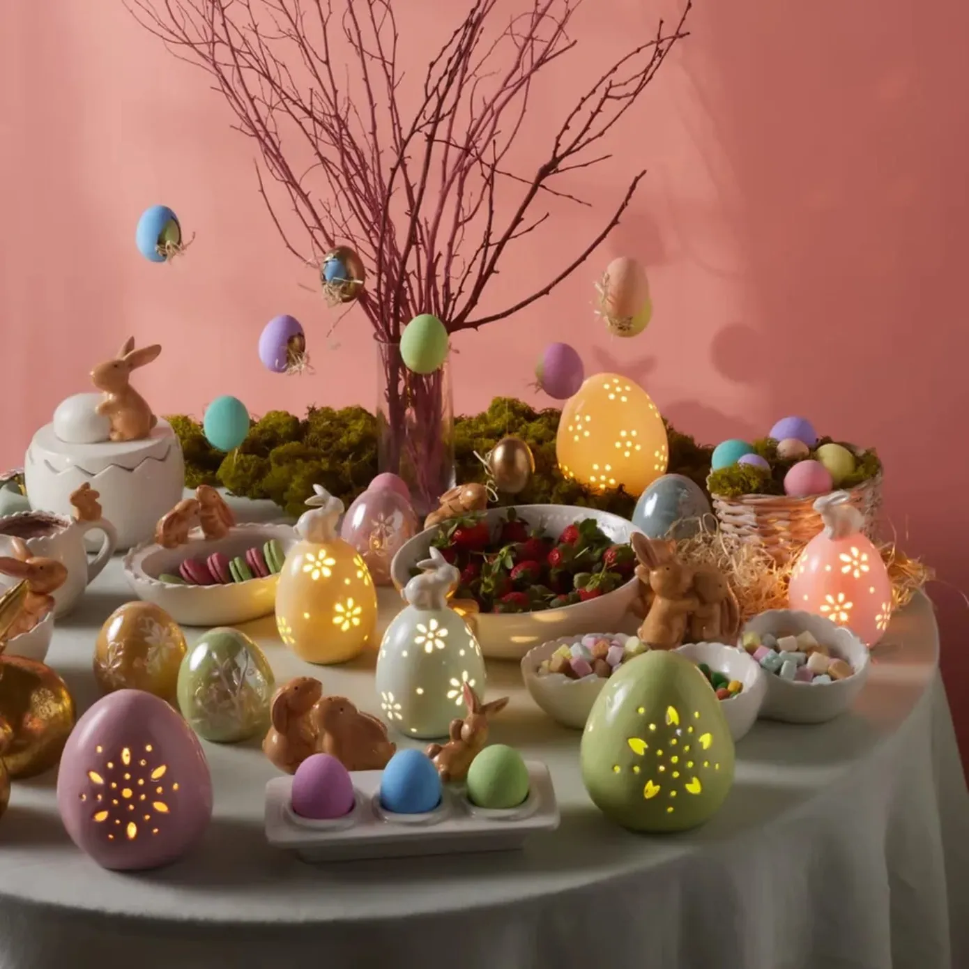 Karaca Easter Keramisch Snuisterij, 9cm, Groen - Image 2