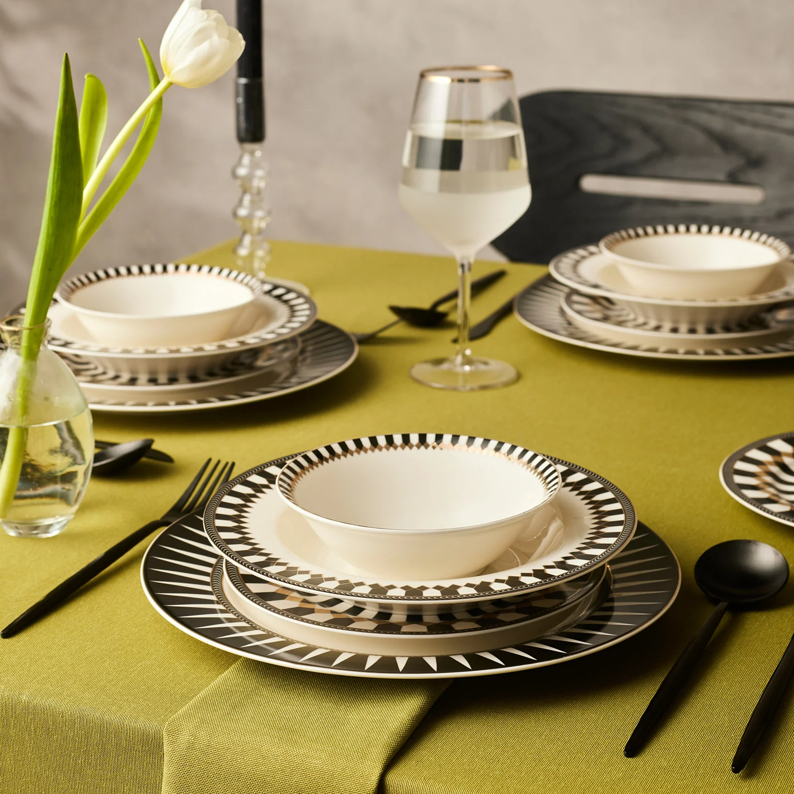 Karaca Elegance Bone Helsinki 24-delige serviesset voor 6 personen - Image 4