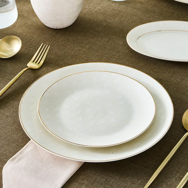 Karaca Elegance Bone Mandarin 53-delig tafelservice voor 12 personen Goud - Image 5