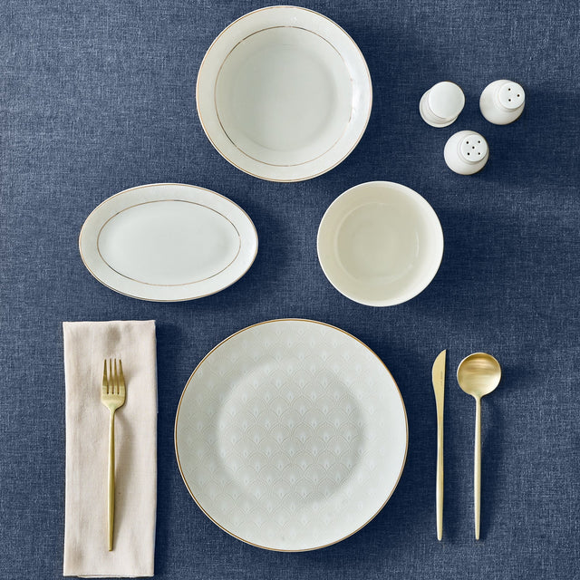 Karaca Elegance Bone Mandarin 53-delig tafelservice voor 12 personen Goud - Image 9
