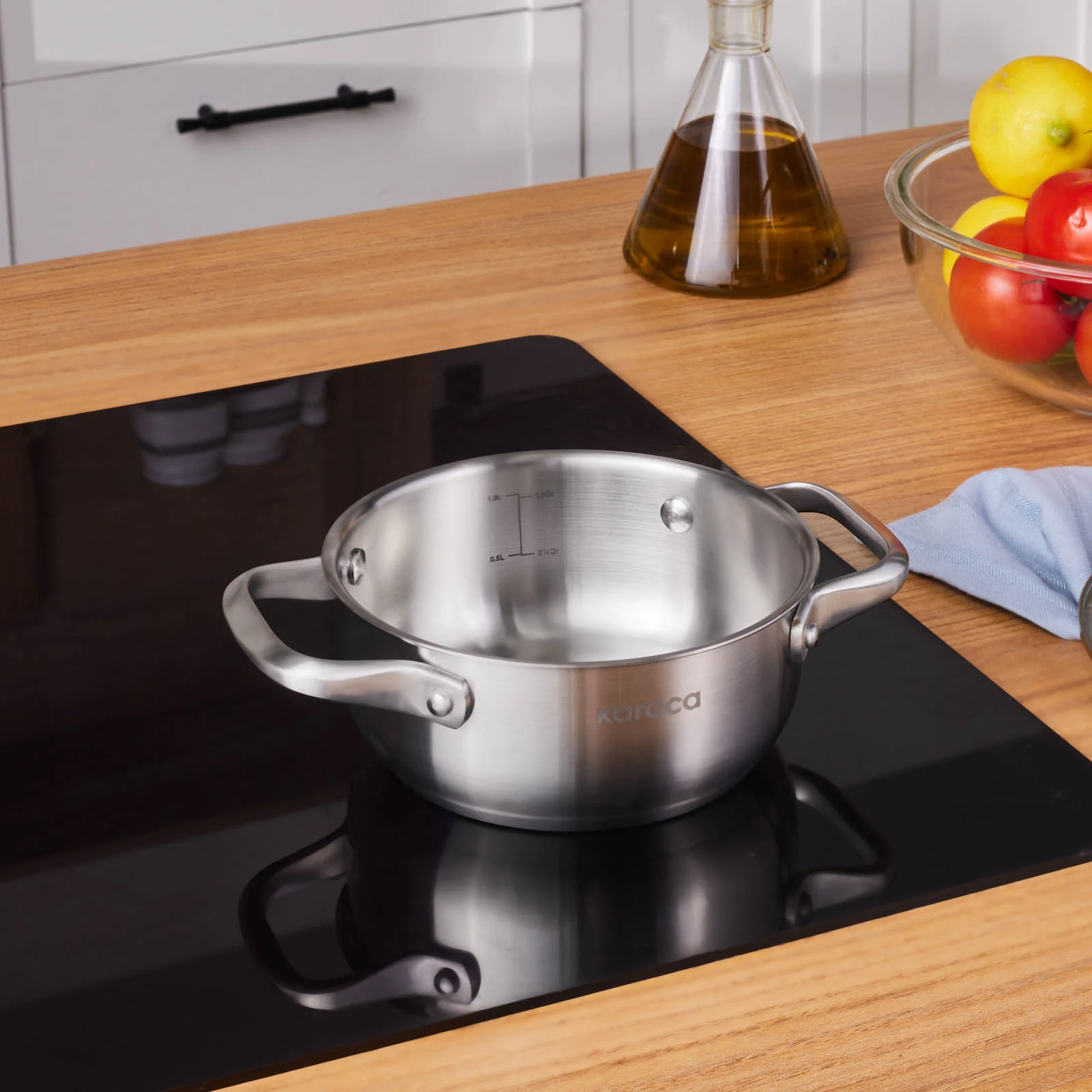 Karaca Elite, Stalen Pot, 16cm - Image 2