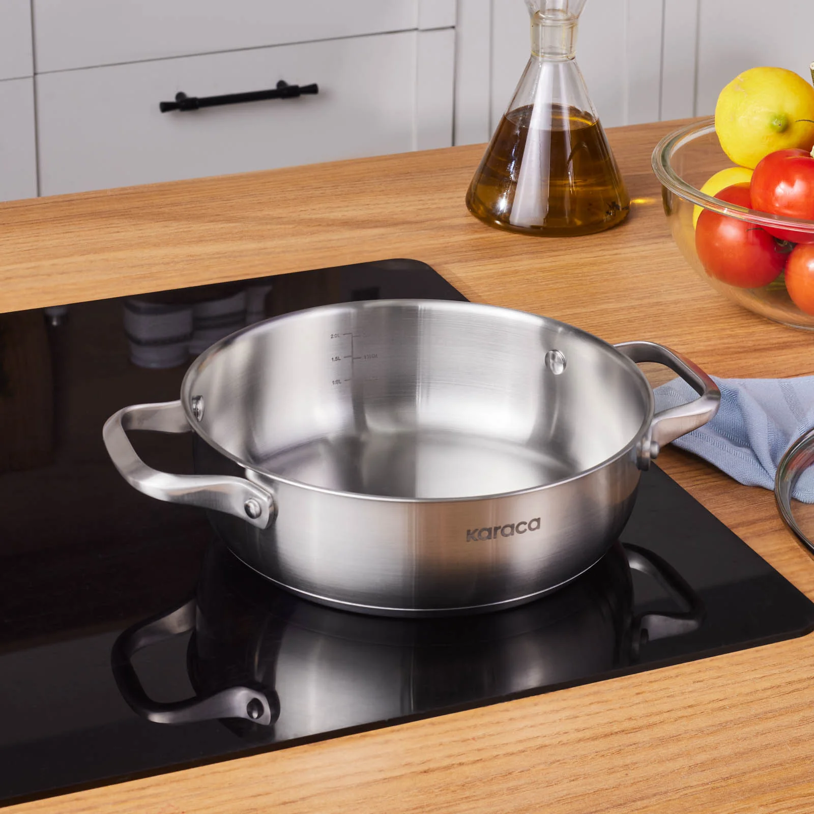 Karaca Elite, Stalen Pot, 22cm - Image 2