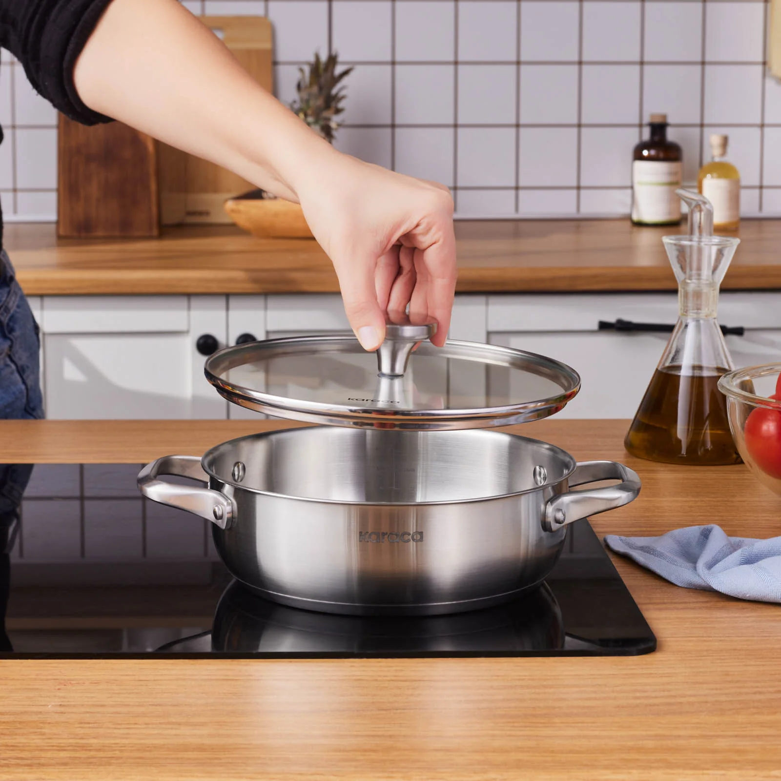Karaca Elite, Stalen Pot, 22cm - Image 3