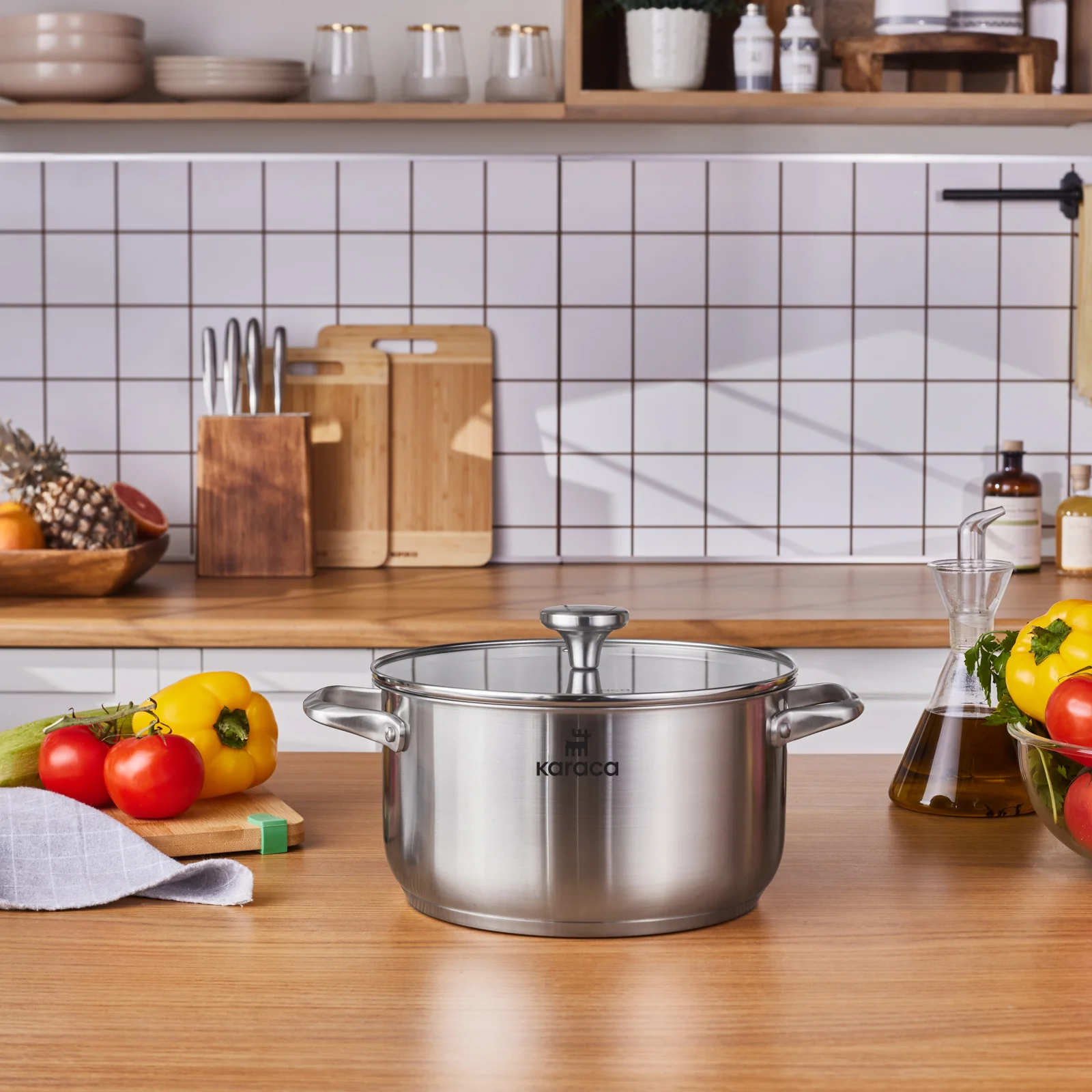 Karaca Elite, Stalen Pot, 24cm, 5.5L