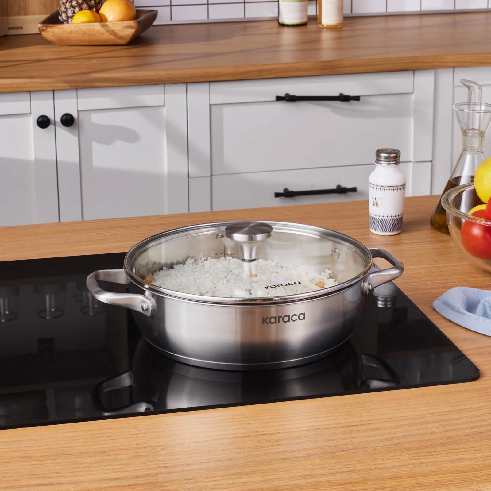Karaca Elite, Stalen Pot, 26cm, 3.4L - Image 2