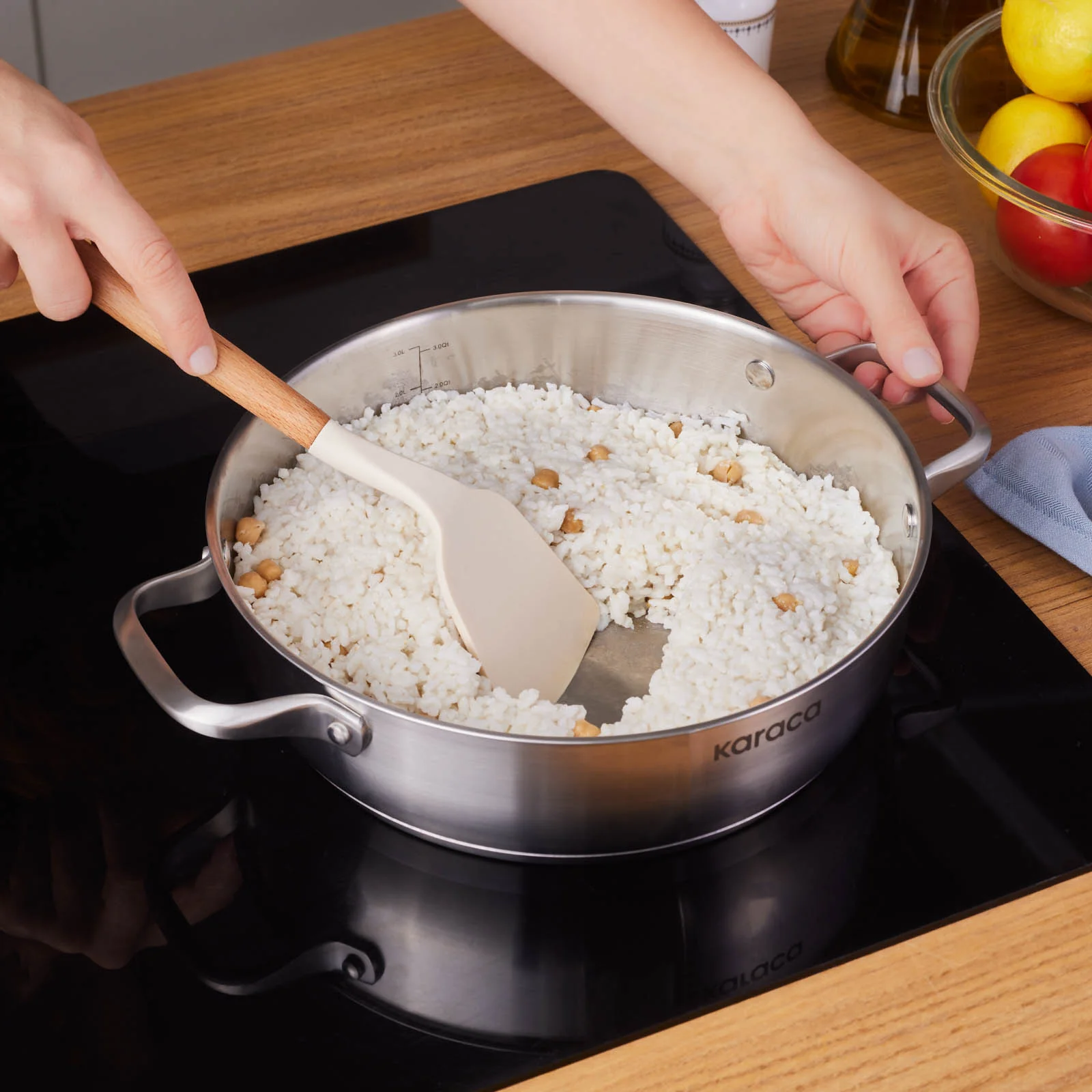 Karaca Elite, Stalen Pot, 26cm, 3.4L - Image 3