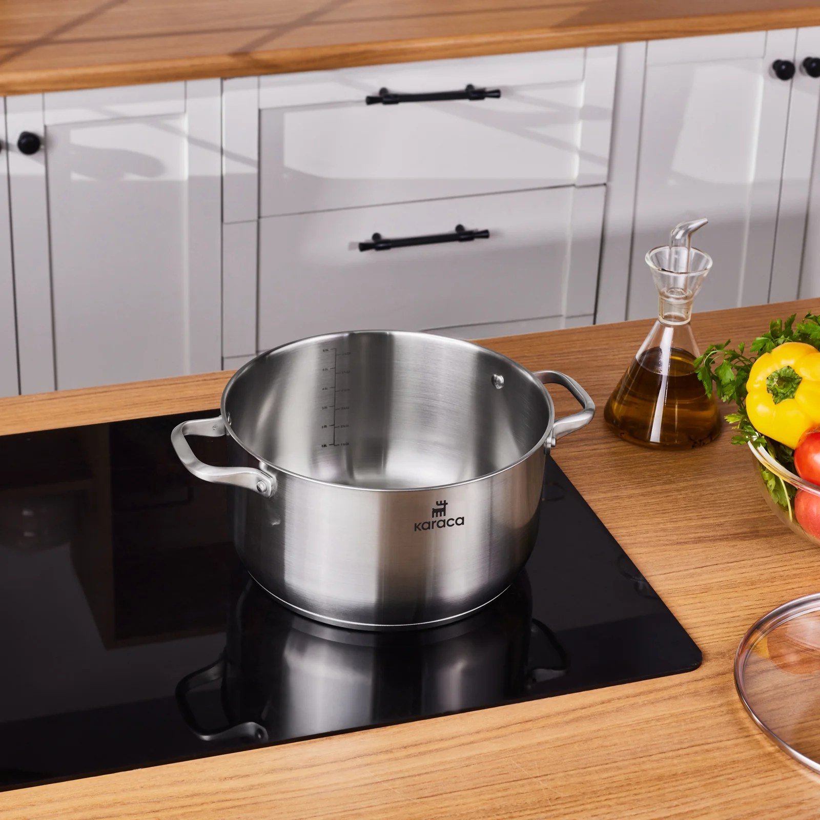 Karaca Elite, Stalen Pot, 26cm, 6.7L - Image 3
