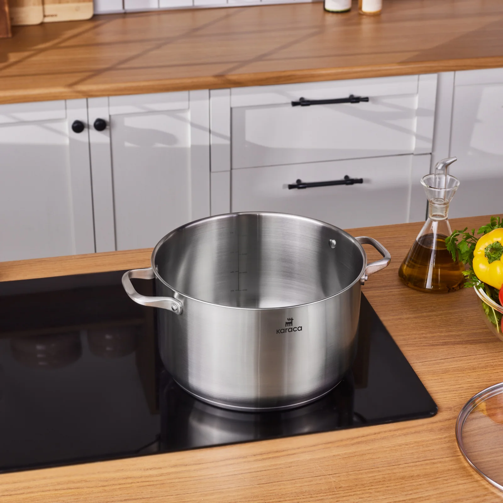 Karaca Elite, Stalen Pot, 28cm - Image 2
