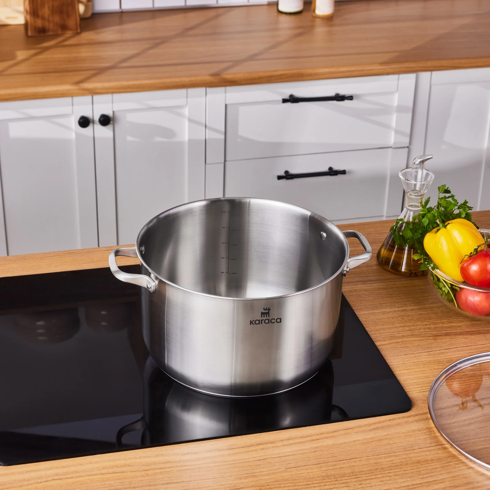 Karaca Elite, Stalen Pot, 30cm, 12.3L - Image 2