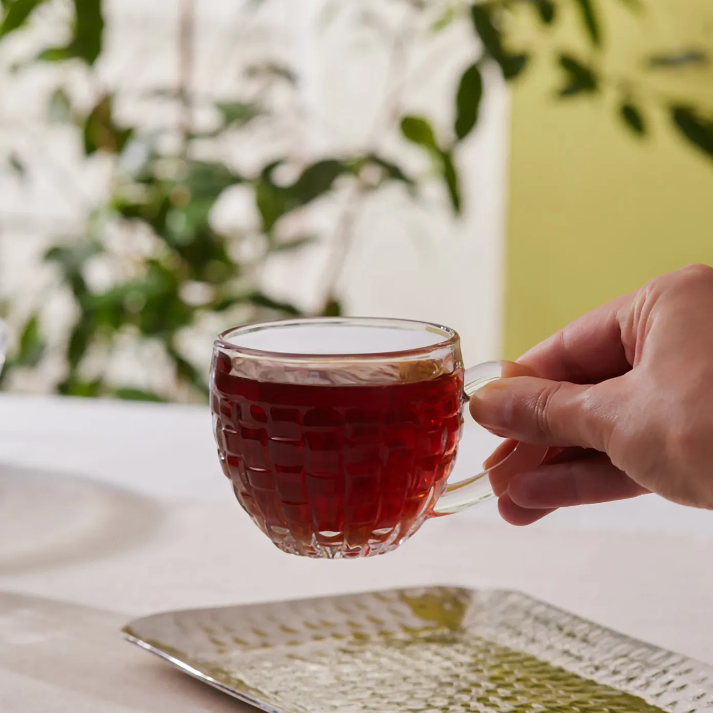 Karaca Emel 4-Personen Glazen Theekop, 180 ml - Image 3