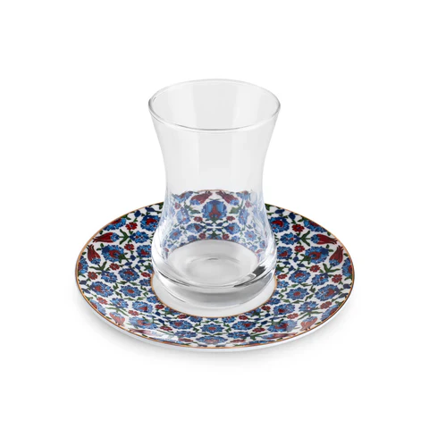 Karaca Emirgan 12-delige Turkse Theeset van Bone China voor 6 Personen, 130 ml, Meerkleurig - Image 6