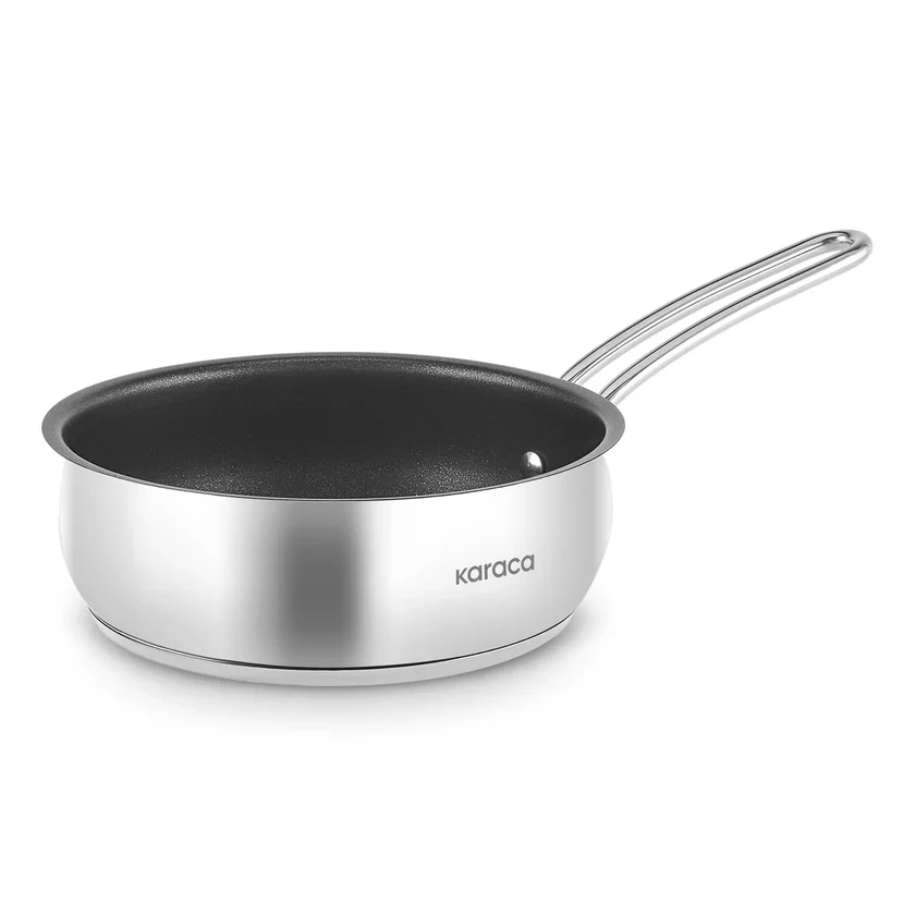 Karaca Emirgan Stalen Pan, 24 cm, Zilver - Image 2
