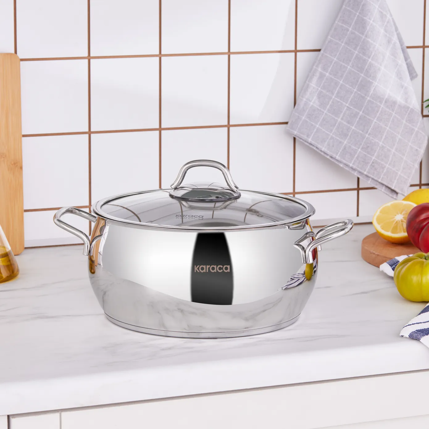 Karaca Emirgan Stalen Pot, 24 cm - Image 3