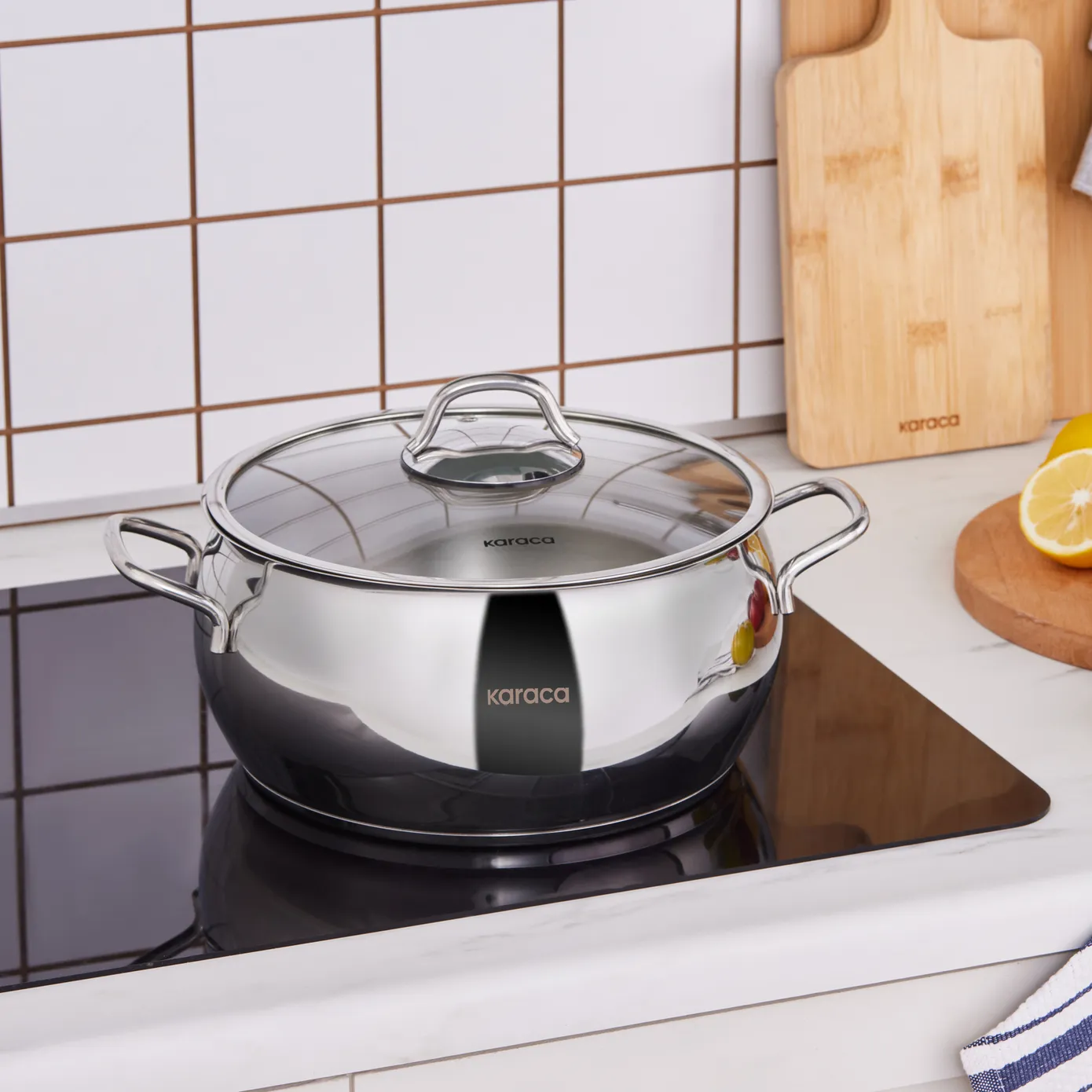 Karaca Emirgan Stalen Pot, 24 cm - Image 4