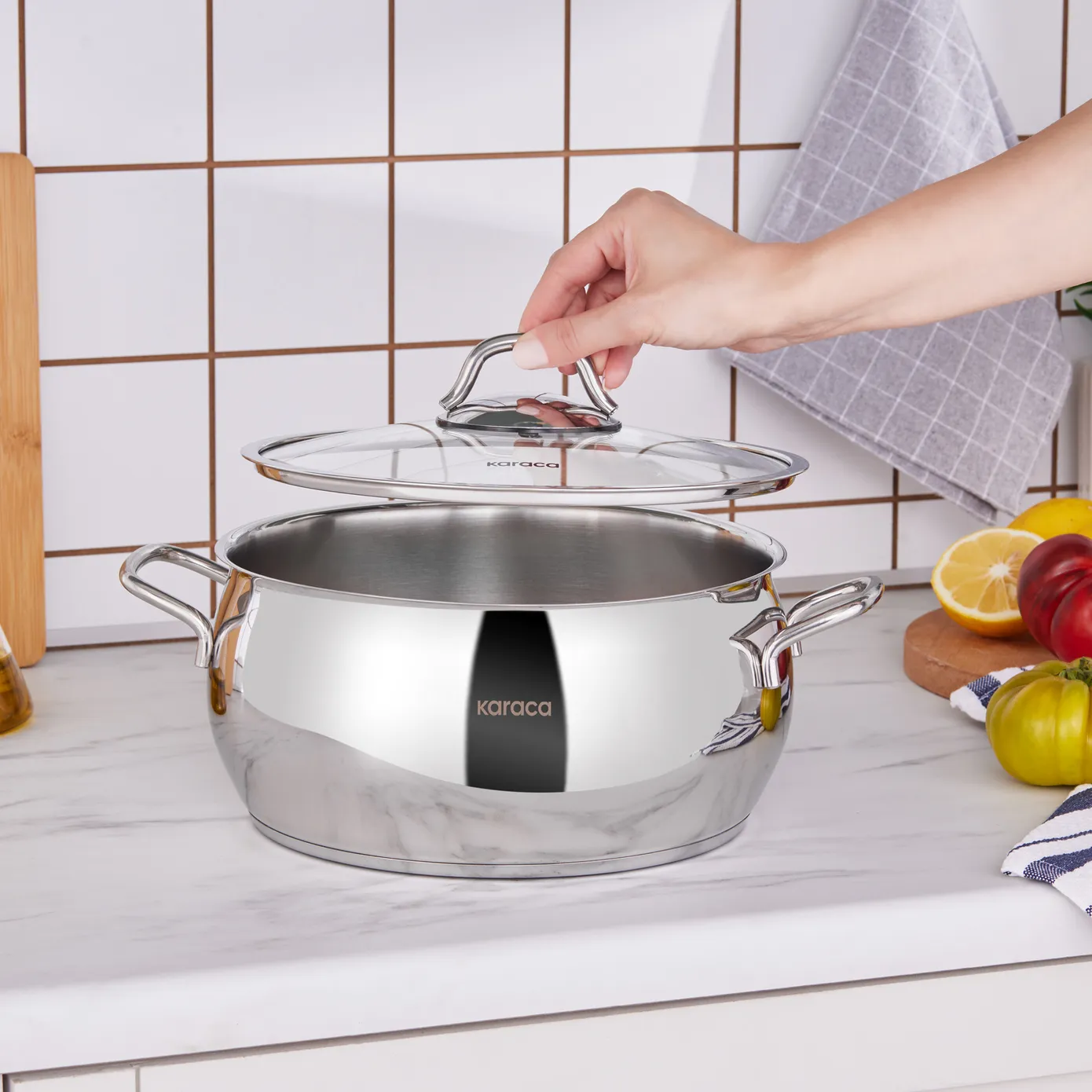 Karaca Emirgan Stalen Pot, 24 cm - Image 5