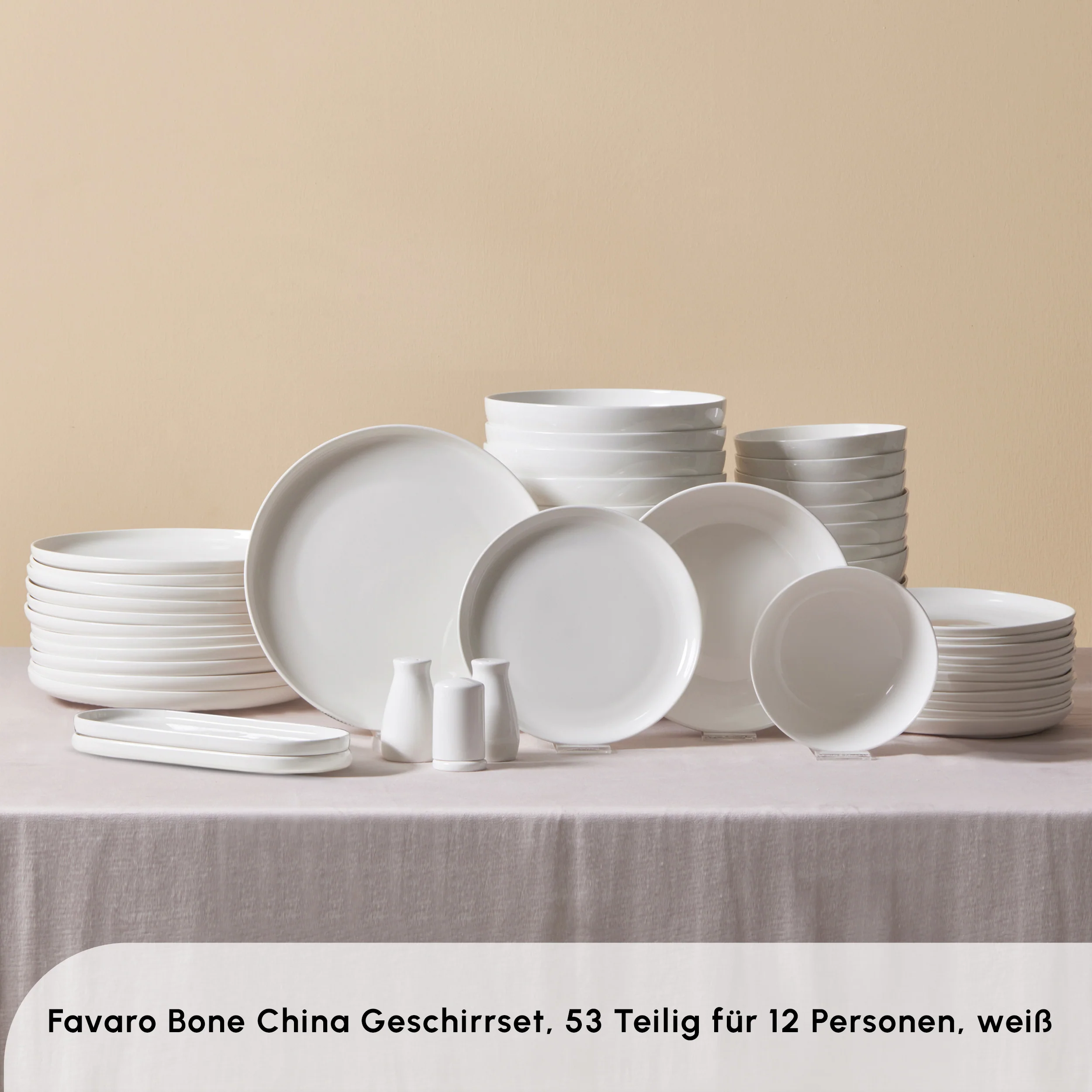 Karaca Streamline Favaro 53-Delig 12-Persoons Servieset Wit - Image 3