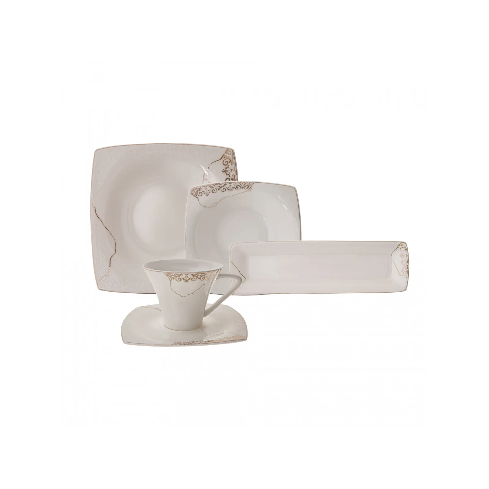 KARACA FINE PEARL ERA 26 PRÇ KAHVALTI SETİ KARE - Image 8