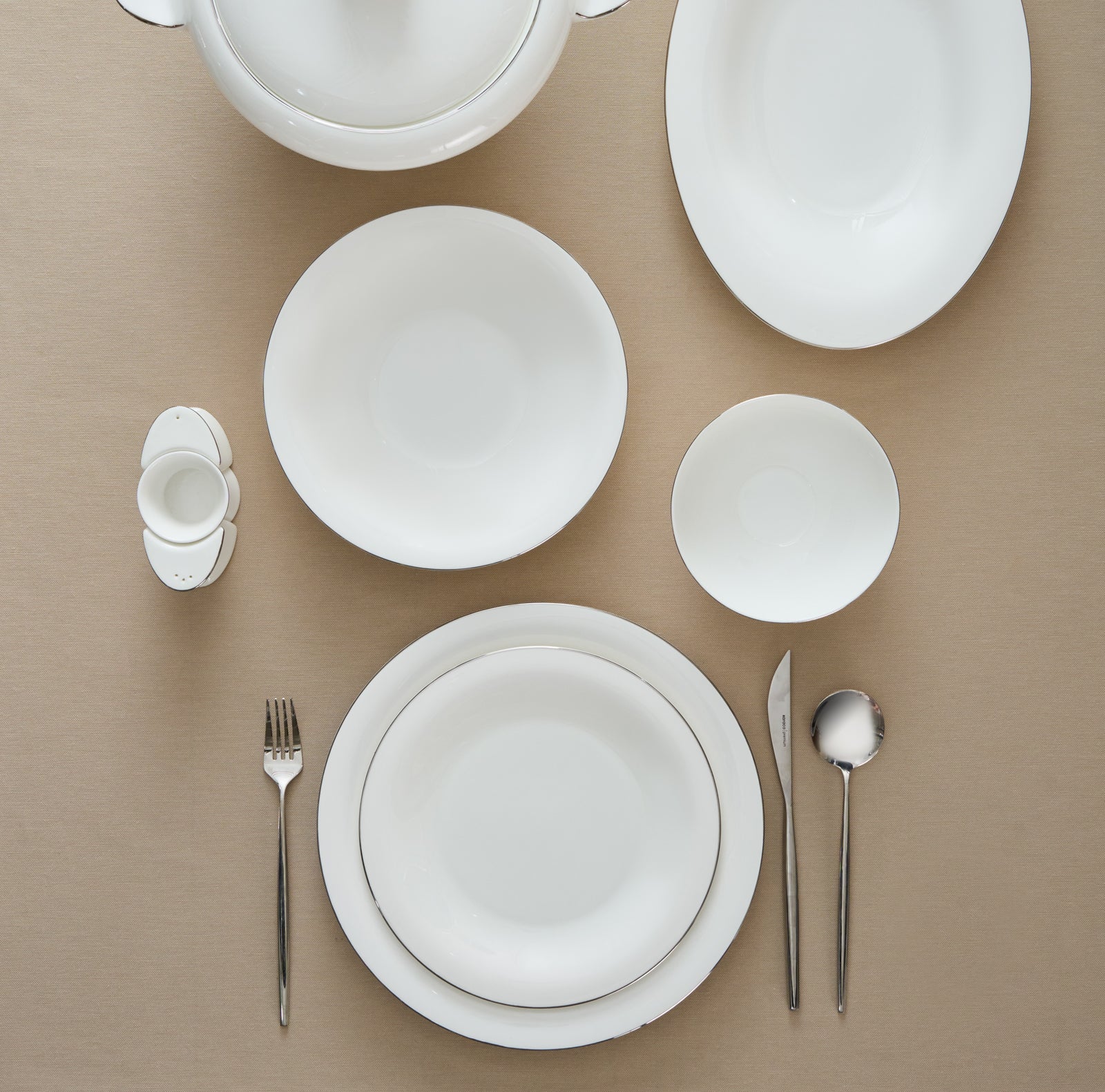Karaca Fine Pearl Extra Argento Platin 55-Delig Dinerservies Voor 12 Personen - Image 5