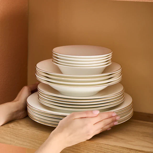 Karaca Fine Pearl Fame 58-delige 12-Persoons Servies Gold - Image 10