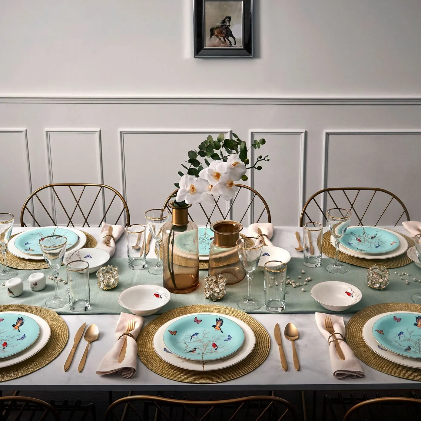 Karaca Fine Pearl Grace Mint - 58-delige parelserviesset voor 12 personen - Image 2