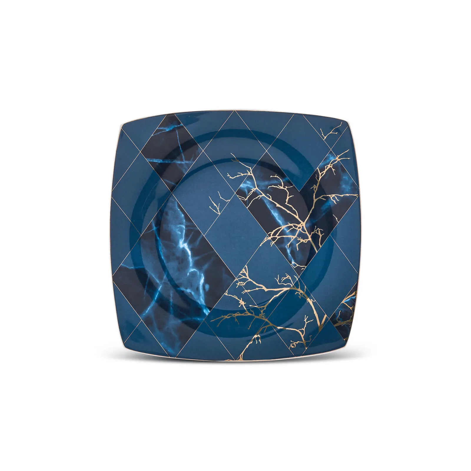 Karaca Fine Pearl Midnight 62-delig vierkant servies voor 12 personen, parelmoer - Image 11