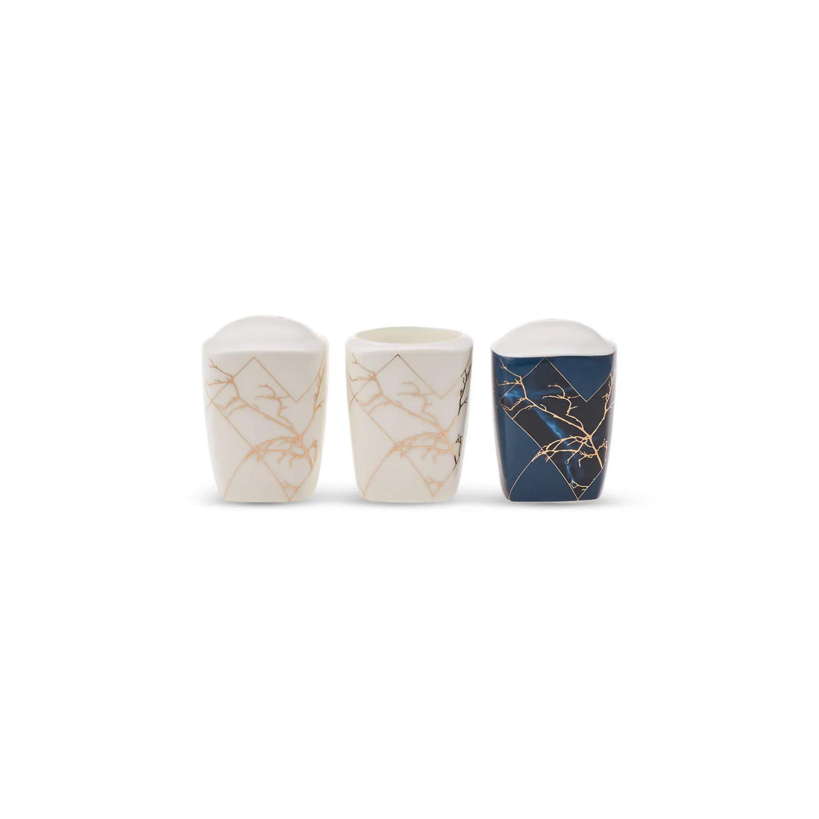 Karaca Fine Pearl Midnight 62-delig vierkant servies voor 12 personen, parelmoer - Image 14