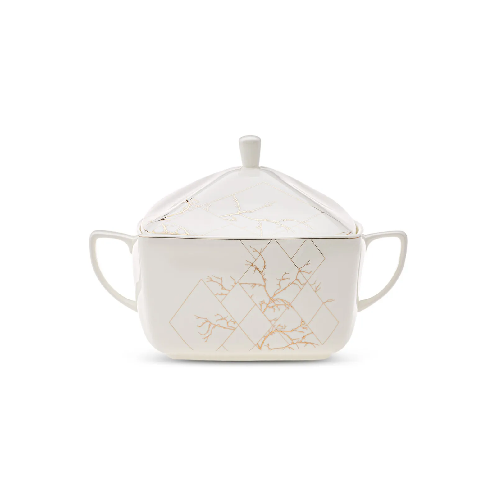 Karaca Fine Pearl Midnight 62-delig vierkant servies voor 12 personen, parelmoer - Image 6
