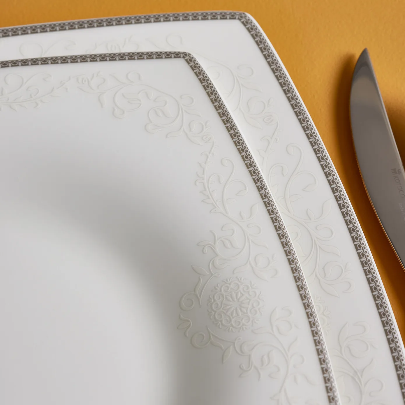 Karaca Fine Pearl Neklus 12 Persoons Vierkant Servies, 58-Delig - Image 5