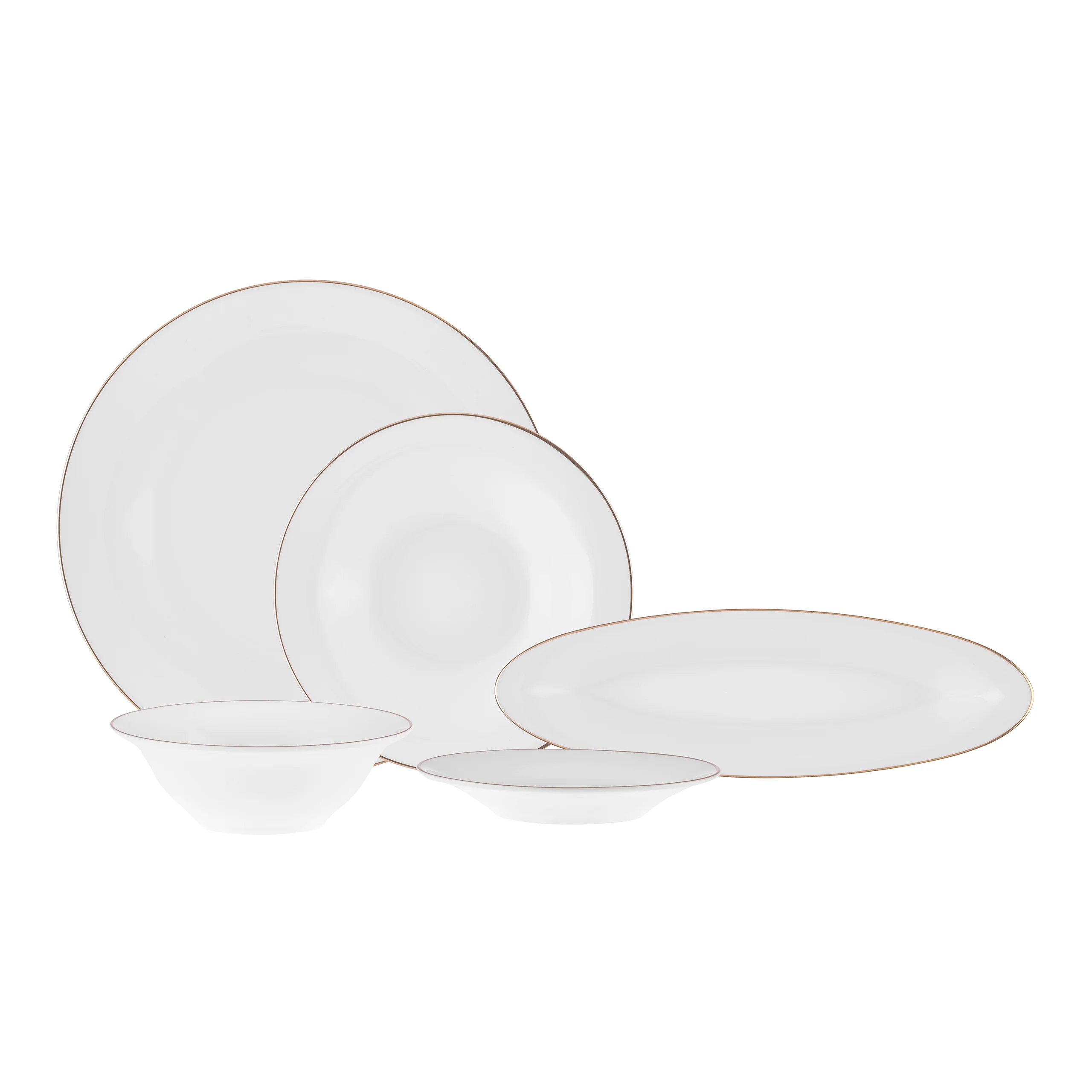 Karaca Fine Pearl New Fame Ontbijtset voor 6 Personen, 26 Delig – Goud - Image 3
