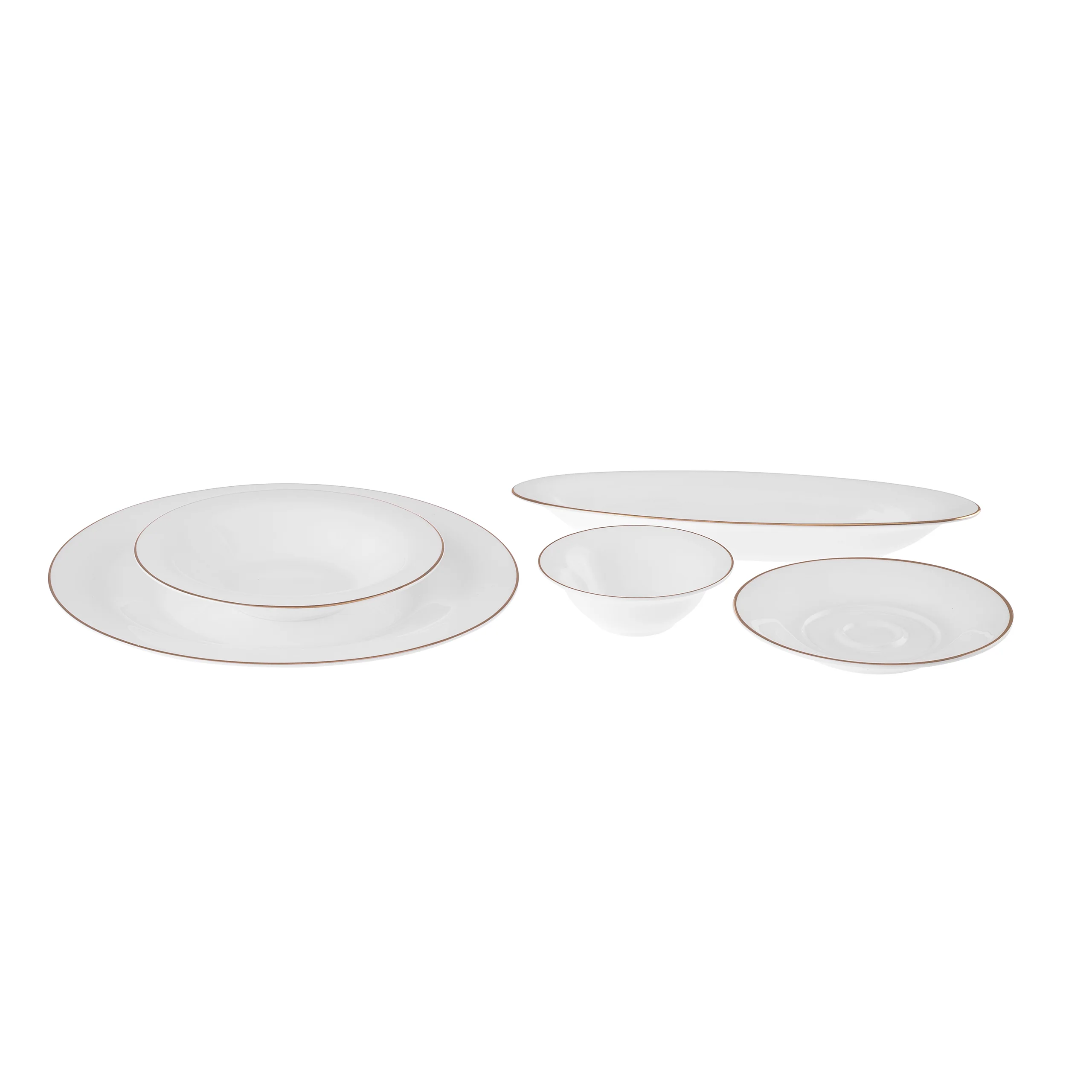 Karaca Fine Pearl New Fame Ontbijtset voor 6 Personen, 26 Delig – Goud - Image 4
