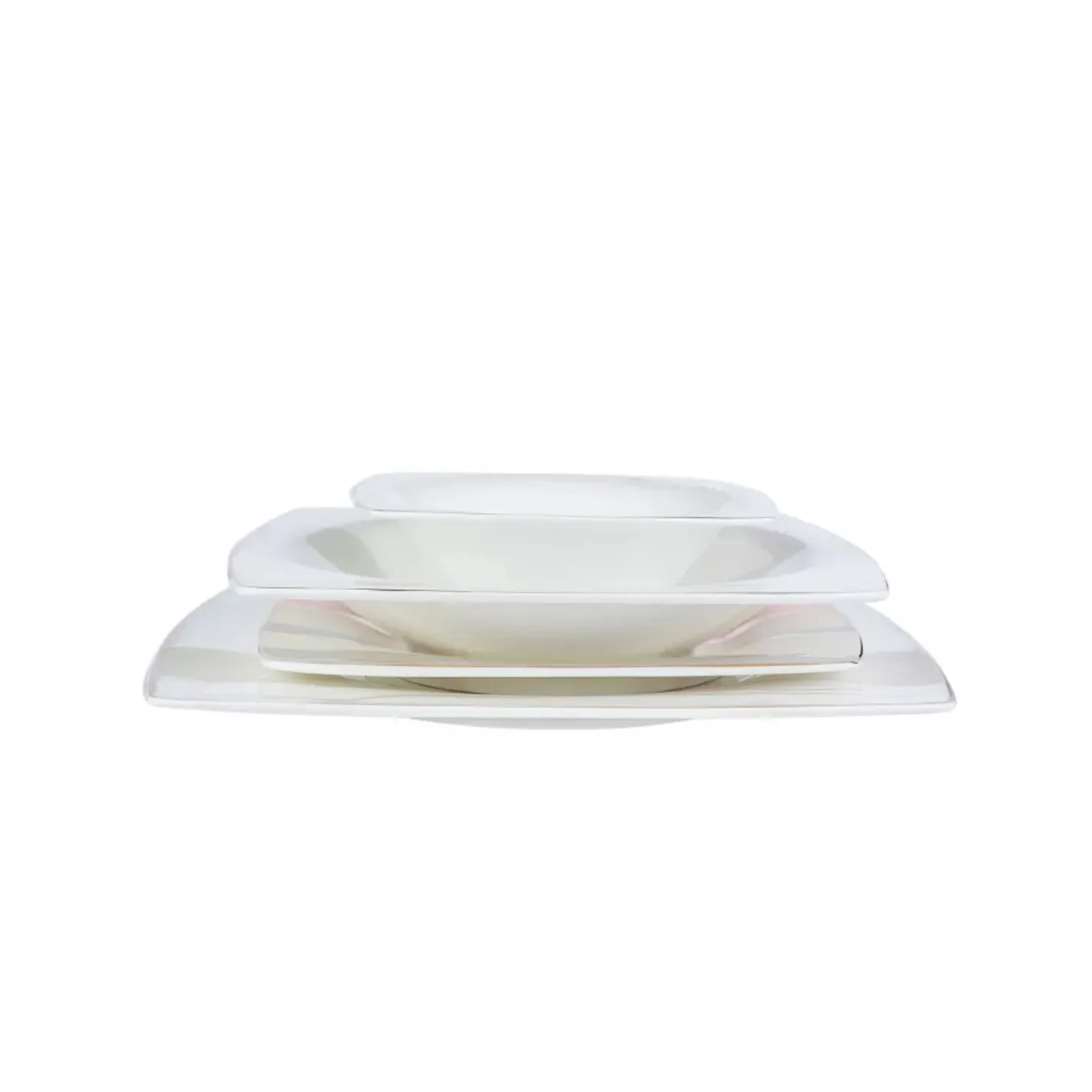 Karaca Fine Pearl Ocaso, 62-delige serviesset voor 12 personen, zwarte parels - Image 2
