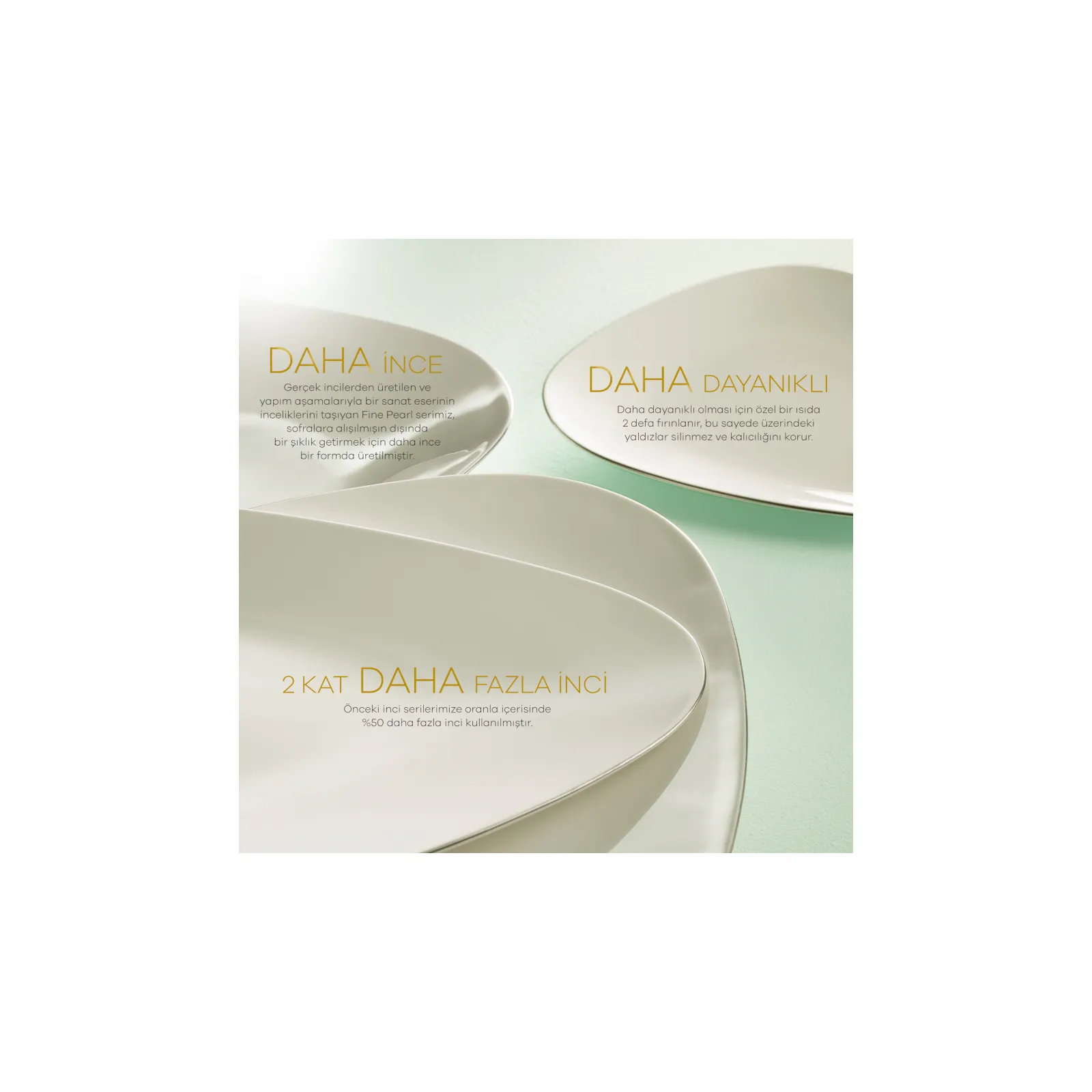 Karaca Fine Pearl Quartz Gold 62-delig tafelservies voor 12 personen - Image 20