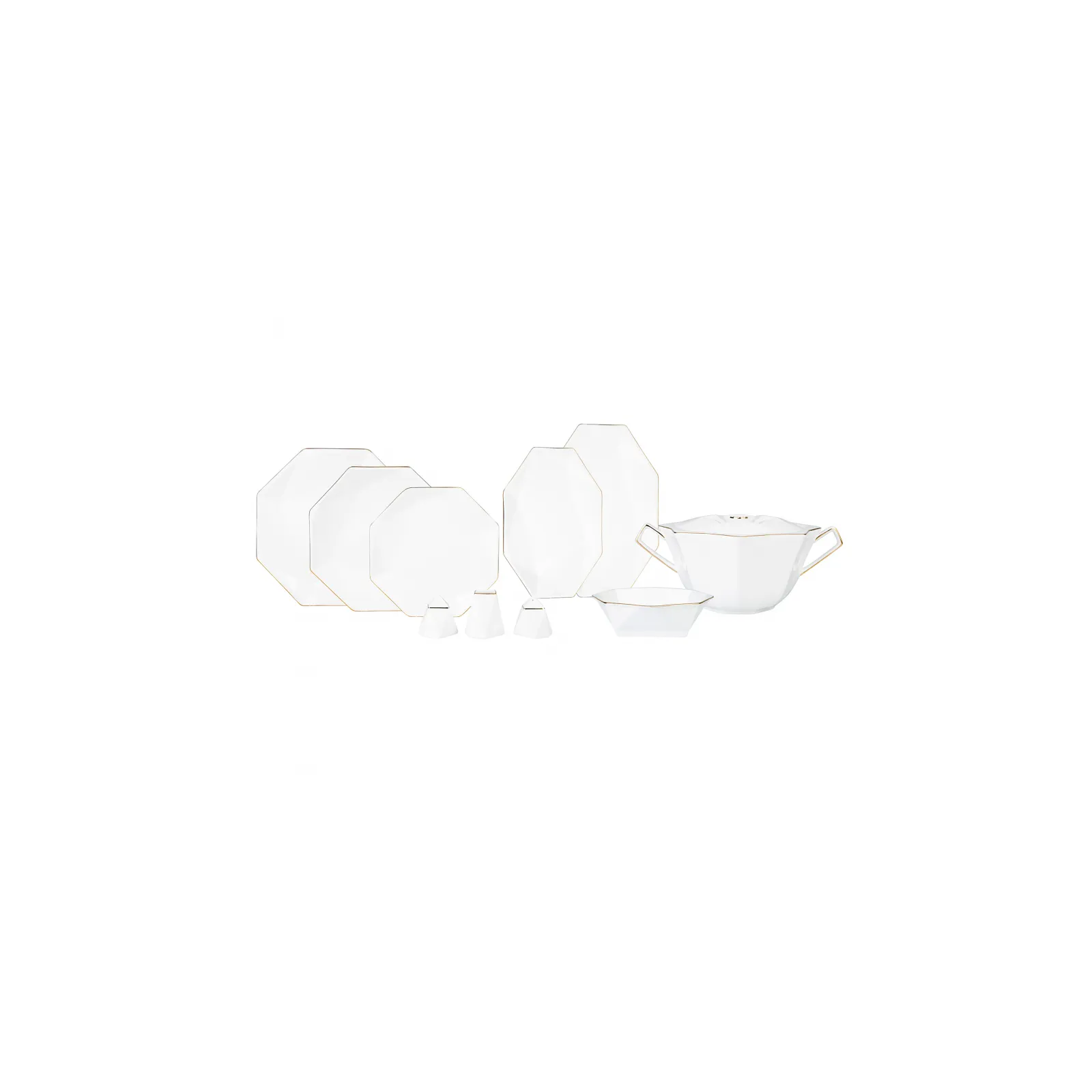 Karaca Fine Pearl Quartz Gold 62-delig tafelservies voor 12 personen - Image 24