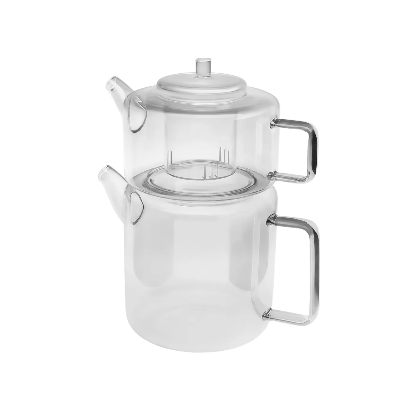 Karaca Flat Borosilicaat Glazen Theepot - Image 3