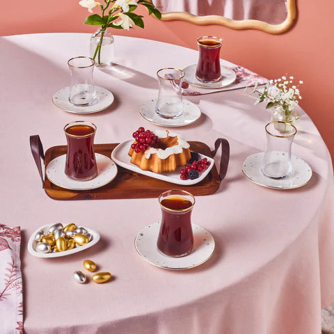 Karaca Fleur 12-delige Theeset, 6 Personen - Image 2